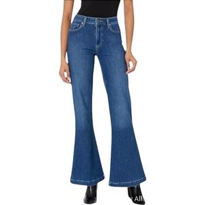 NWT‎ PAIGE jeans Genevieve Modern High Rise Flare Timeless Wash Size 33